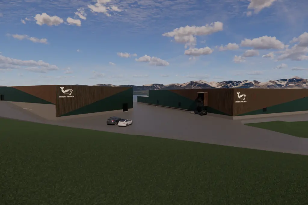 An illustration of what the new Nordic Halibut facility will look like