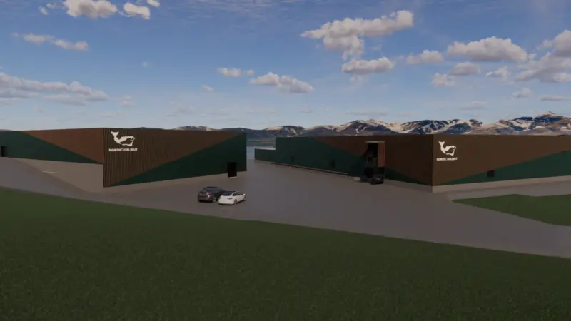 An illustration of what the new Nordic Halibut facility will look like