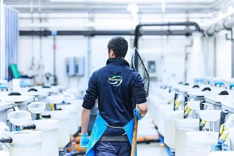 BioMar worker at the company's ATC Hirtshals facility