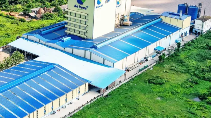 A shot of the new De Heus facility, located in Vinh Long Province