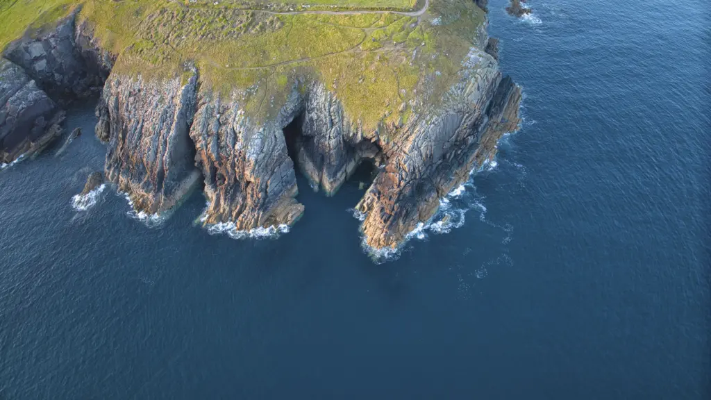 Welsh coast seen from above