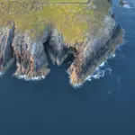 Welsh coast seen from above