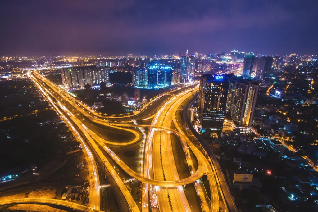 Ho Chi Minh City at night